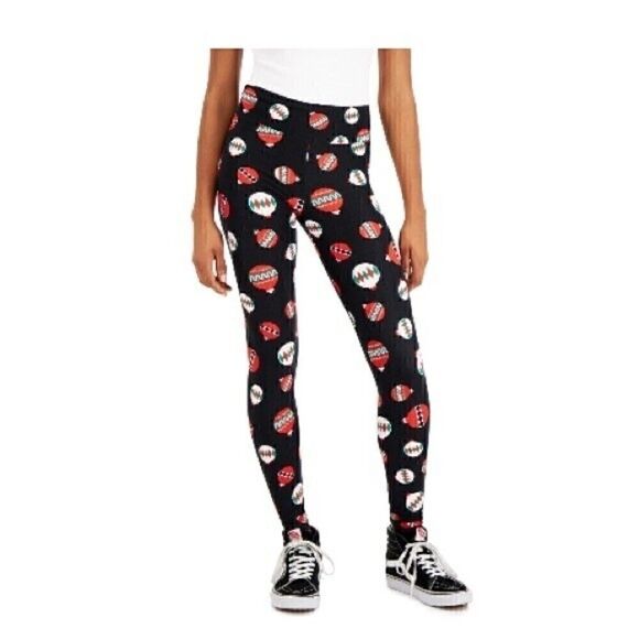 Holiday Printed Leggings Planet Gold Juniors' NWT Christmas - Picture 1 of 6